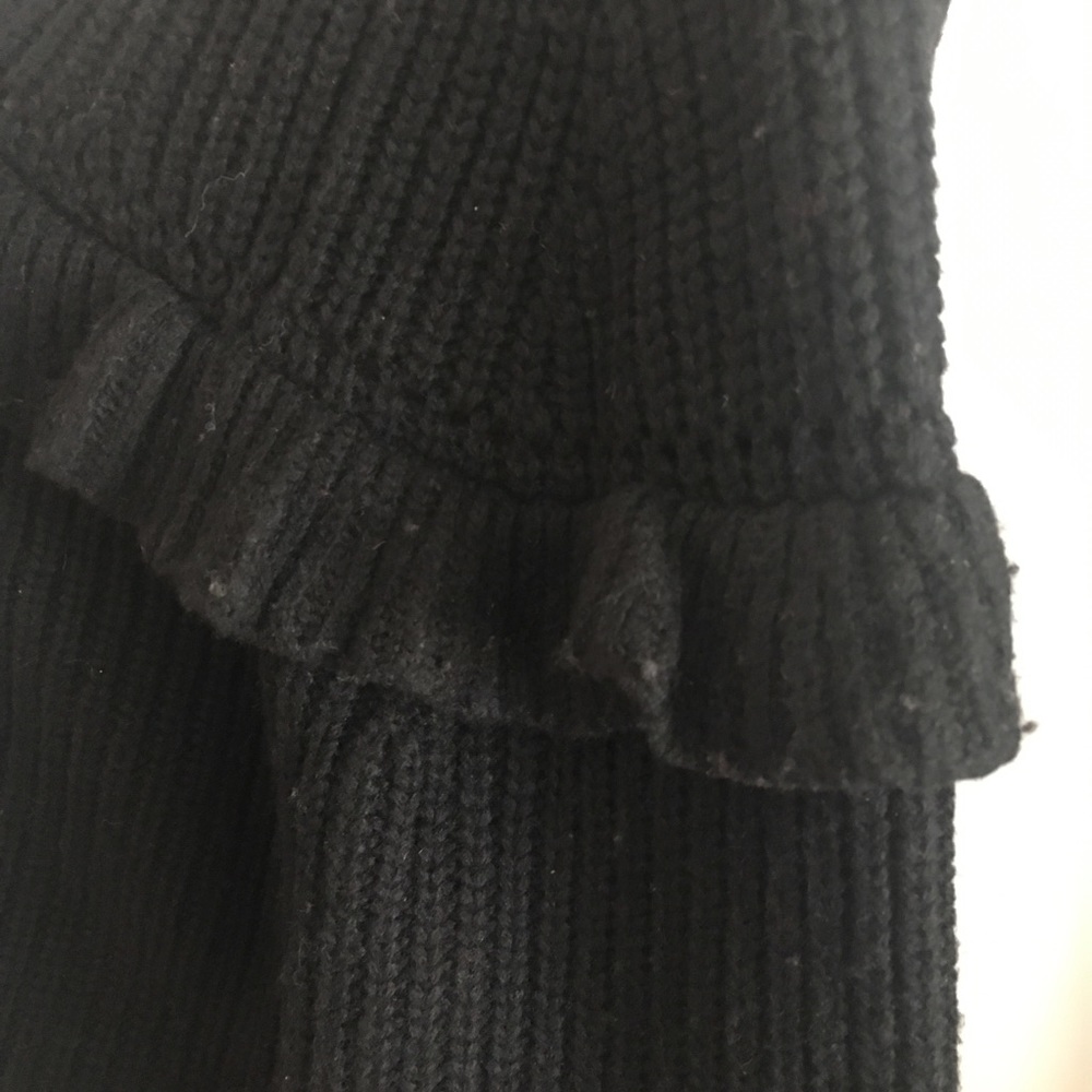 New MICHAEL Michael Kors Black Ruffle Sweater - Picture 4 of 8